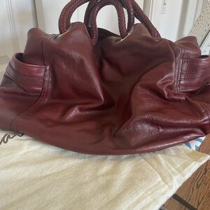 Cole Haan Burgundy Leather Tote
